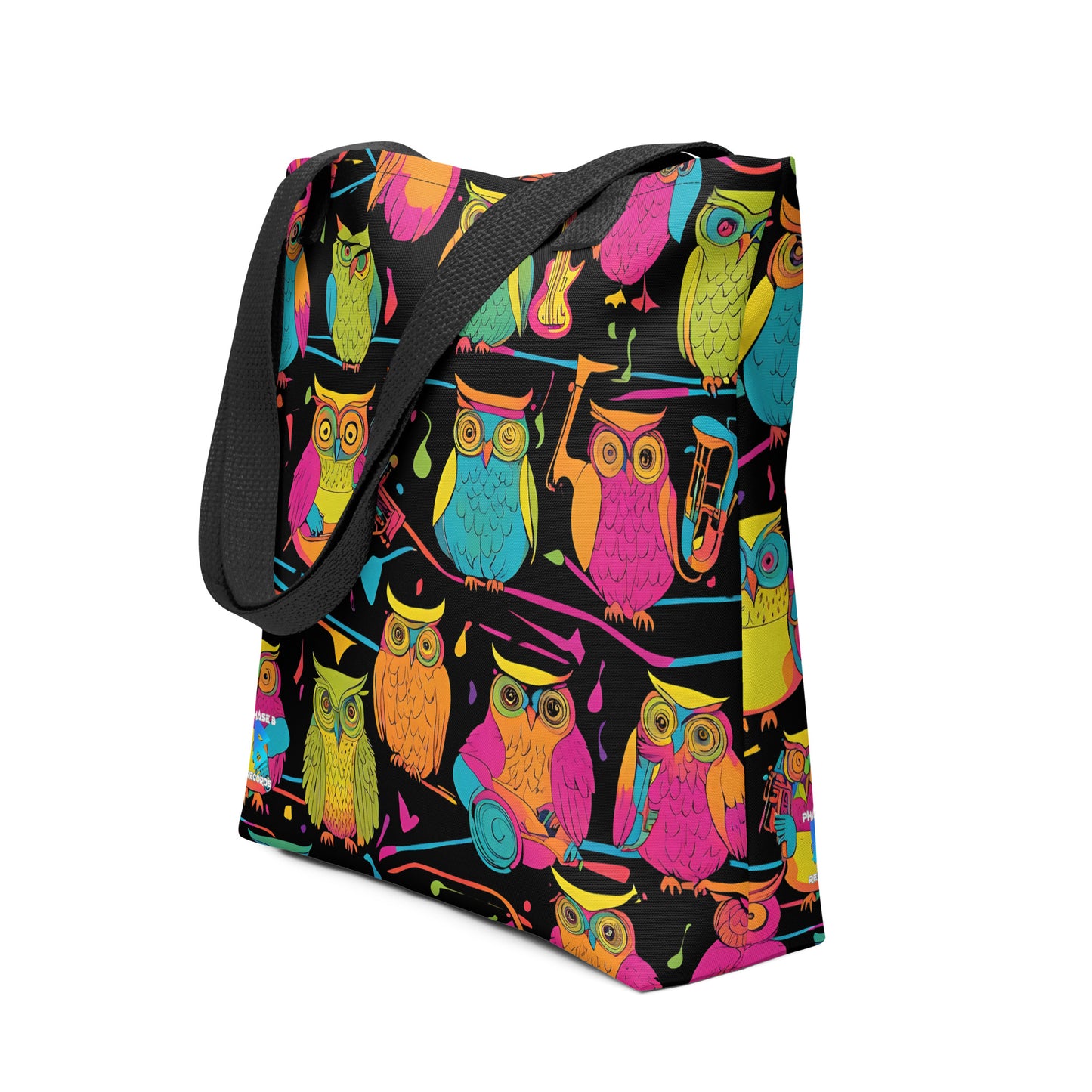 Jammin' Owls Tote bag - Free Delivery! Reggae / Dub / Ska / Ska punk / Punk - Alternative Apparel and Merch Only from Phase B Records.