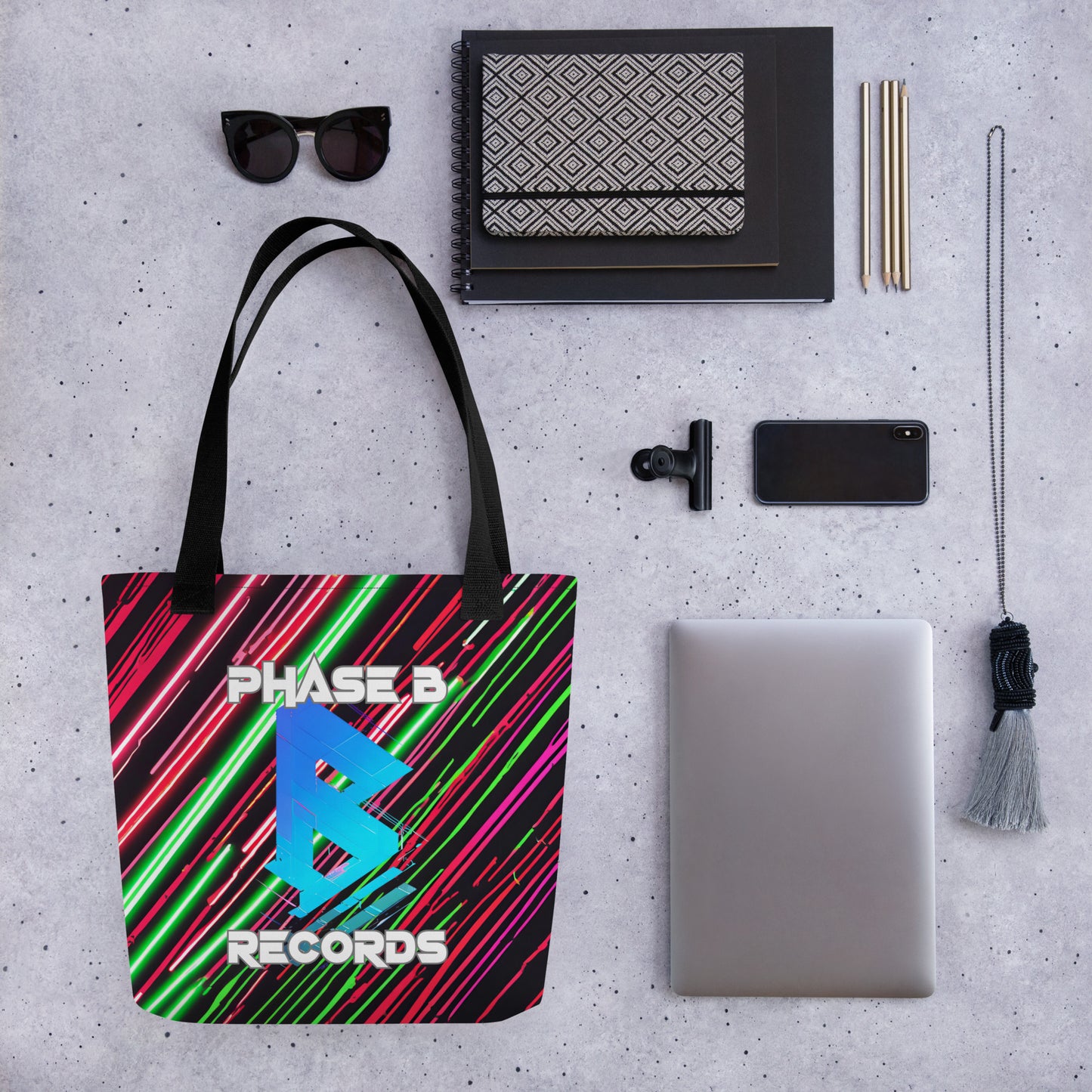 Phase B Records Tote bag - Free Delivery! Rock / Metal / Electronic / EDM / Underground - Alternative Apparel and Merch Only from Phase B Records.