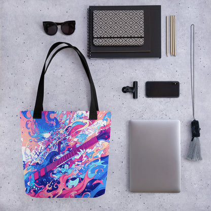 Anime Guitar Tote bag
