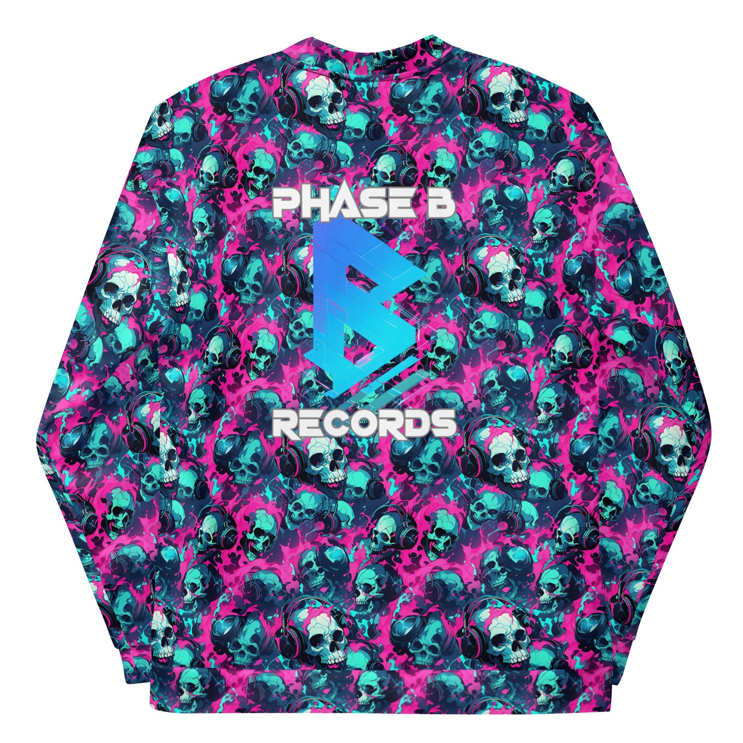 Pink Skulls Unisex Bomber Jacket