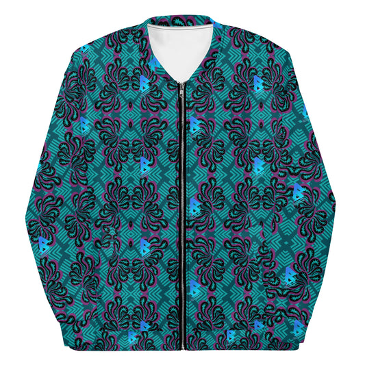 Pinup Turquoise Unisex Bomber Jacket