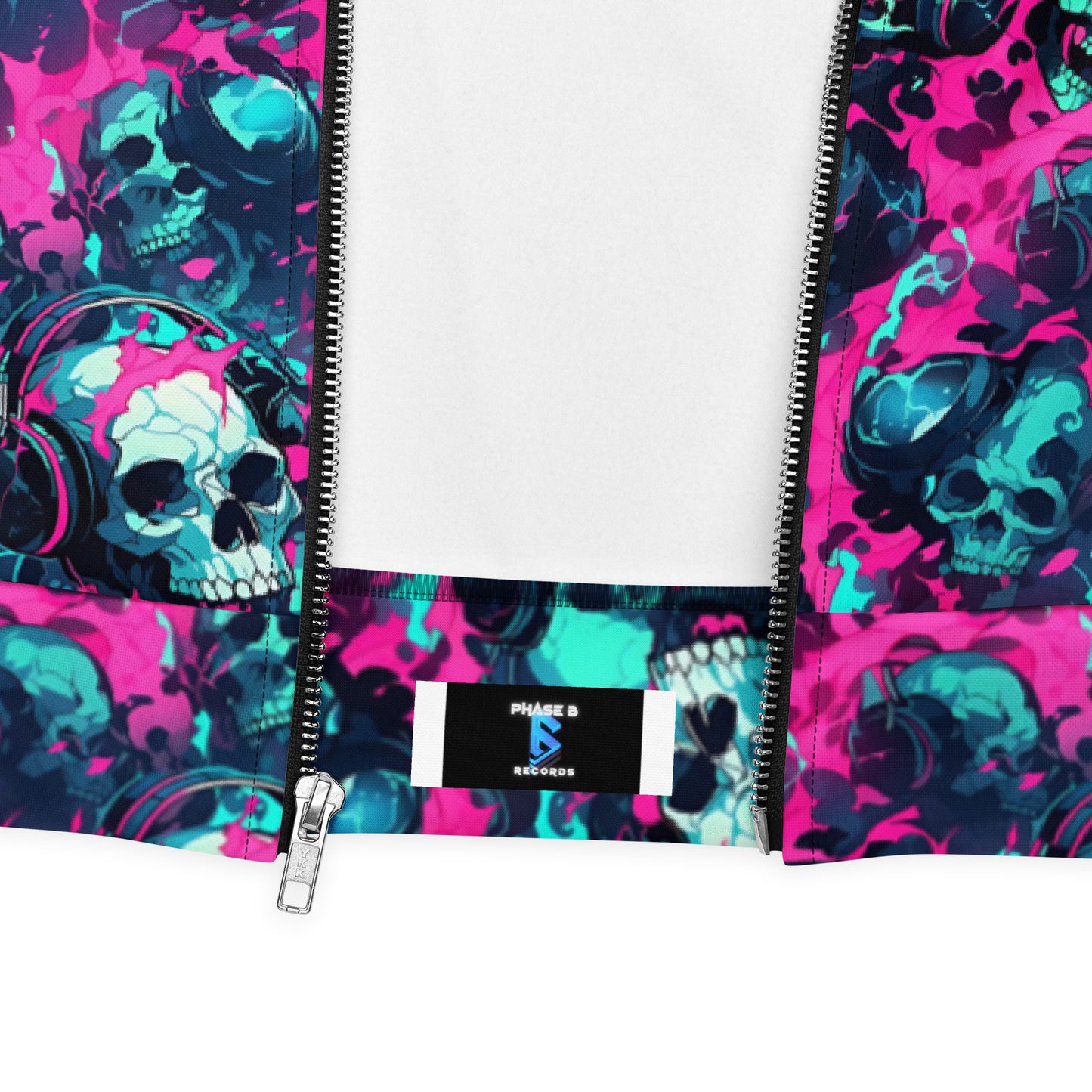 Pink Skulls Unisex Bomber Jacket