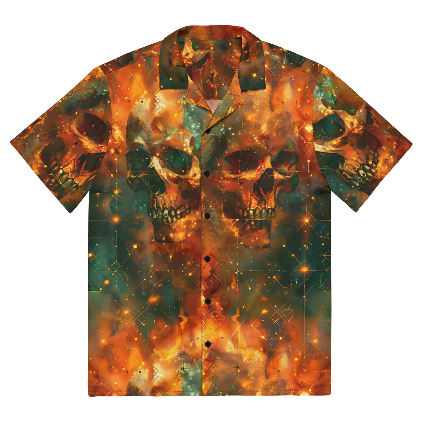 Skulls Unisex button shirt