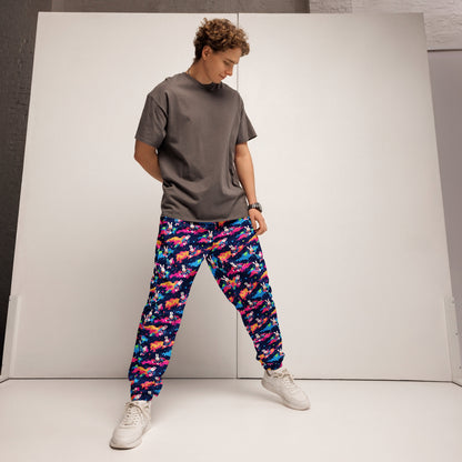 Bunnies in Space Unisex track pants