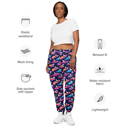Bunnies in Space Unisex track pants