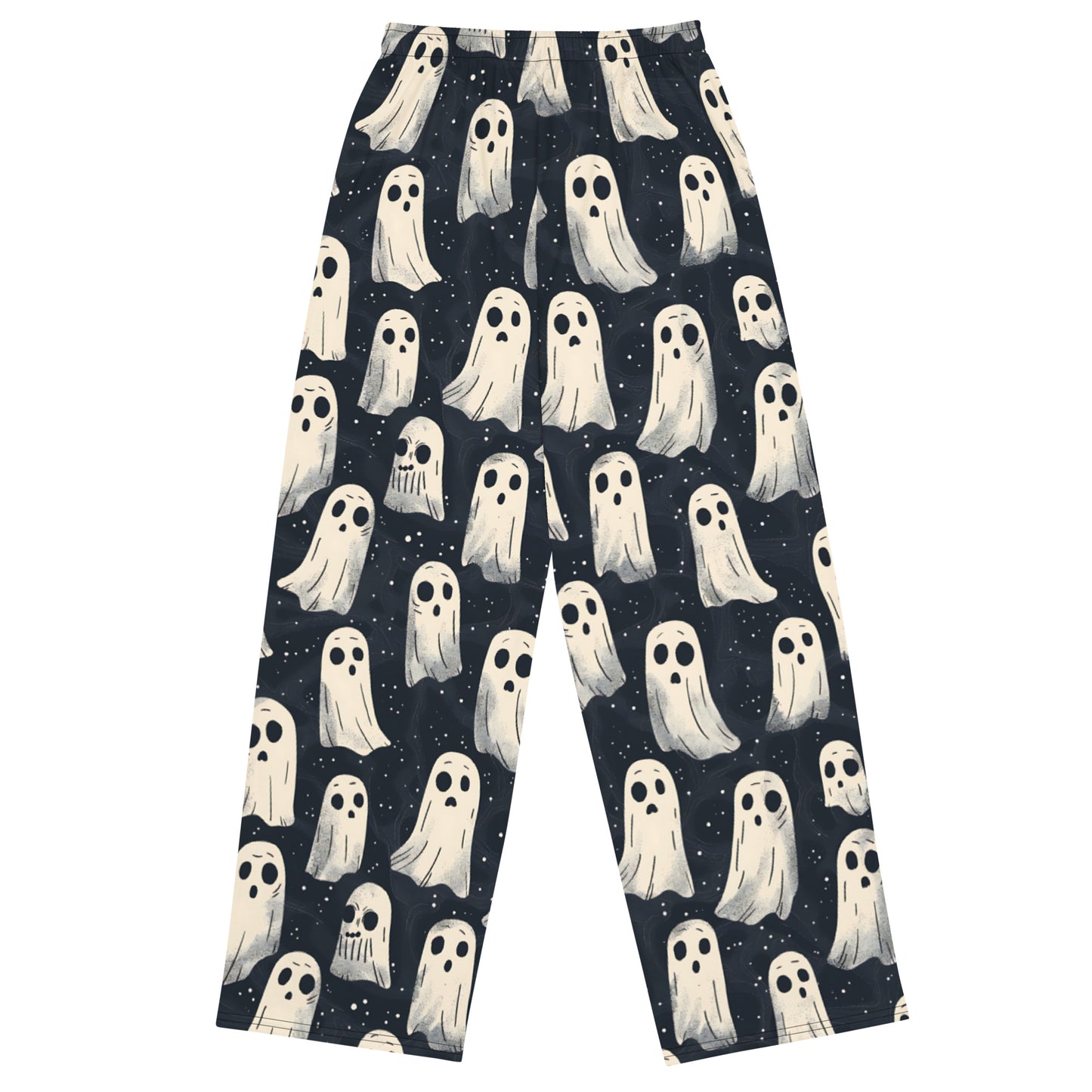 Ghosts All-over print unisex wide-leg pants