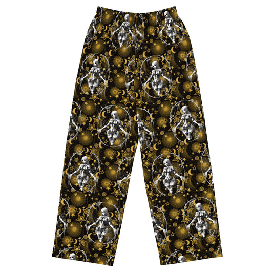 Pin up Spider Girl All-over print unisex wide-leg pants