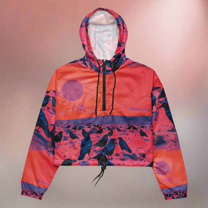 Sunset Crows Women’s cropped windbreaker