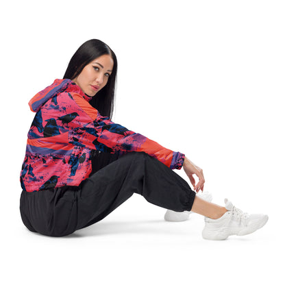 Sunset Crows Women’s cropped windbreaker