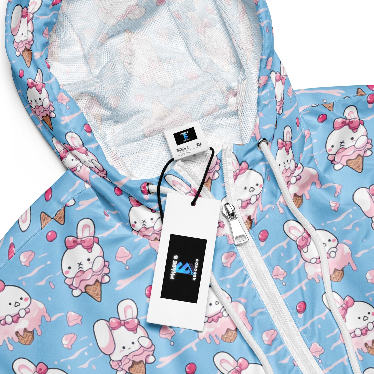 Ice Cream Bunnies Women’s cropped windbreaker