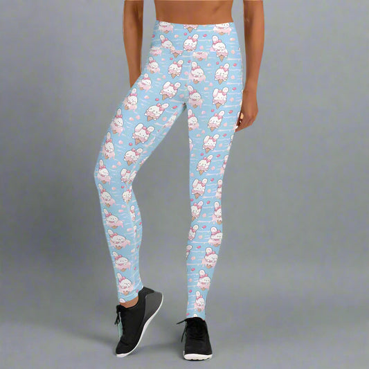 Ice Cream Bunnies Yoga Leggings