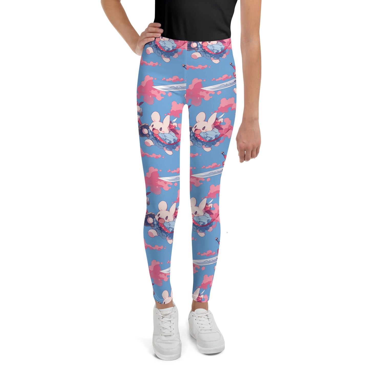 Samurai Bunny Rabbit Youth Leggings