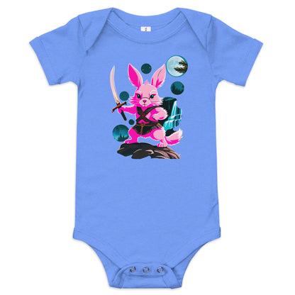 Viking Pink Rabbit Baby short sleeve one piece