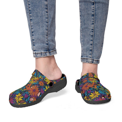 Psychedelic Flowers Rok-Clogs