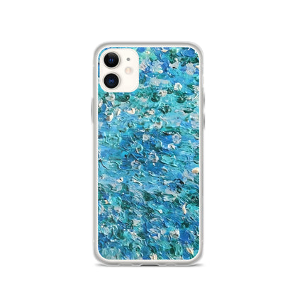 Abstract Blues Clear Case for iPhone® –  Free Delivery! Rock / Metal / Gothic / EDM / Clubwear - Alternative Apparel Only from Phase B Records.