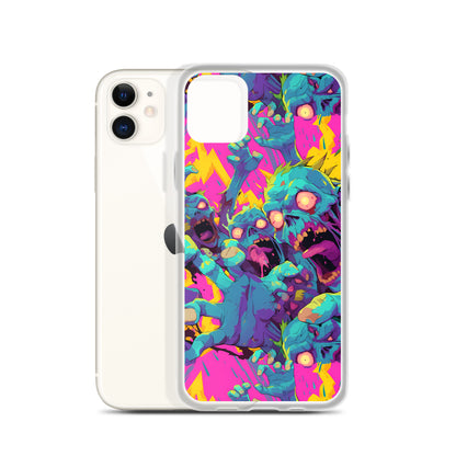 Cartoon Zombies Clear Case for iPhone®