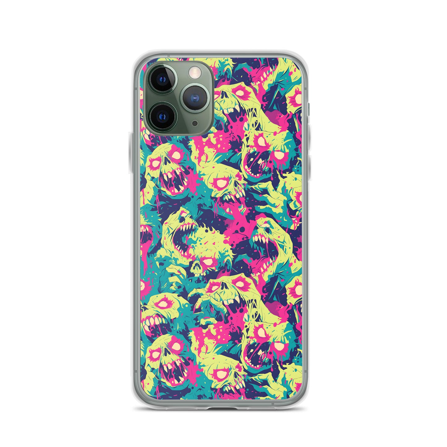 Cartoon Zombies Clear Case for iPhone®