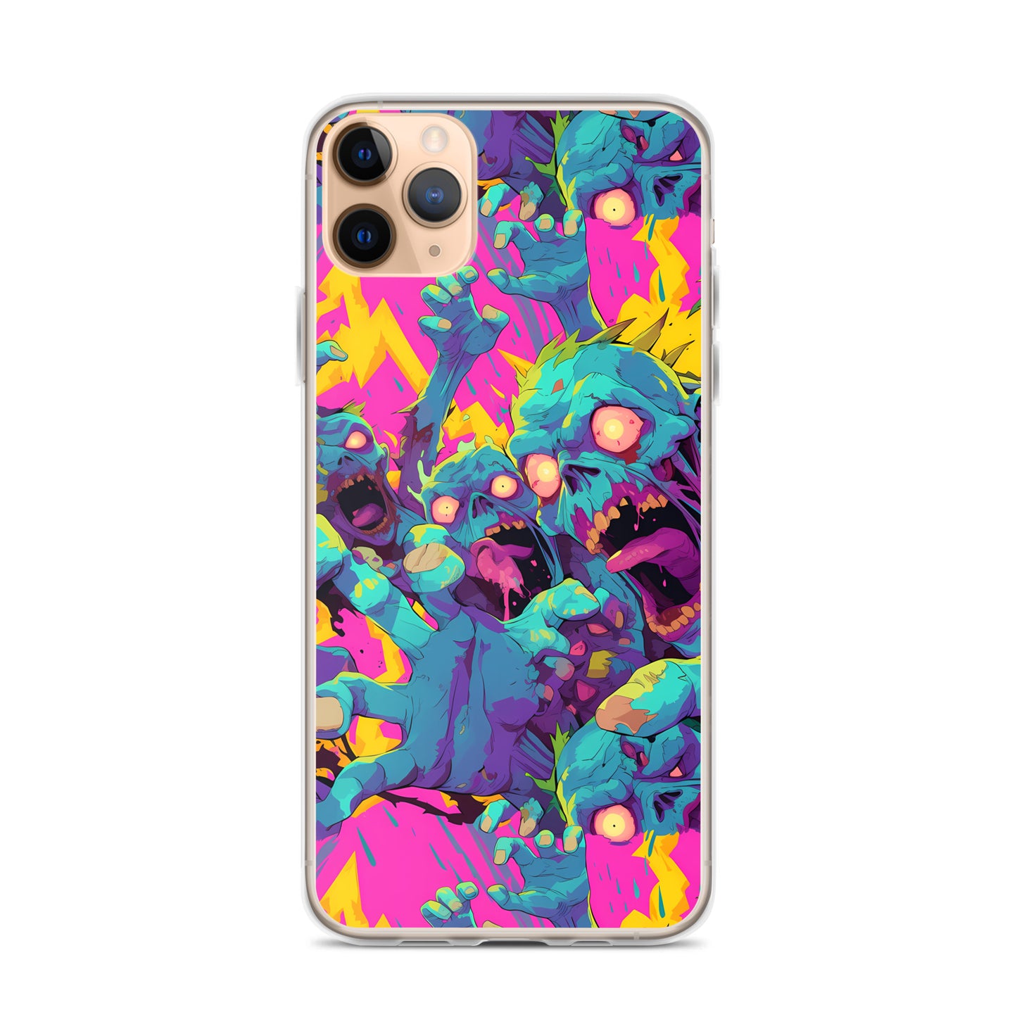 Cartoon Zombies Clear Case for iPhone®