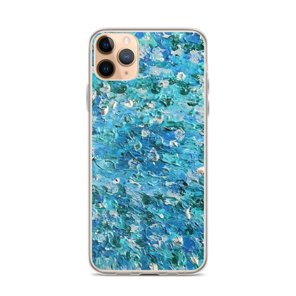 Abstract Blues Clear Case for iPhone® –  Free Delivery! Rock / Metal / Gothic / EDM / Clubwear - Alternative Apparel Only from Phase B Records.