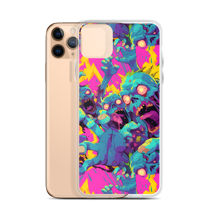 Cartoon Zombies Clear Case for iPhone®