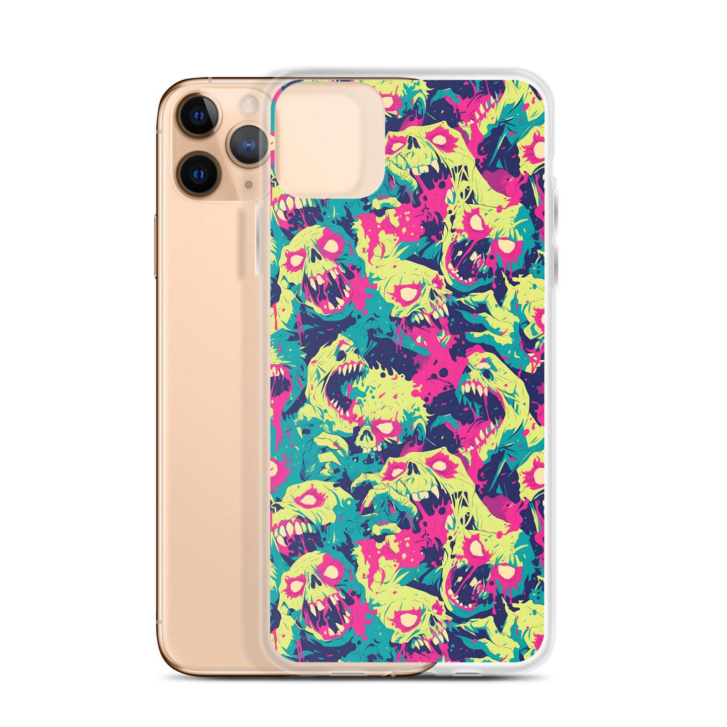 Cartoon Zombies Clear Case for iPhone®