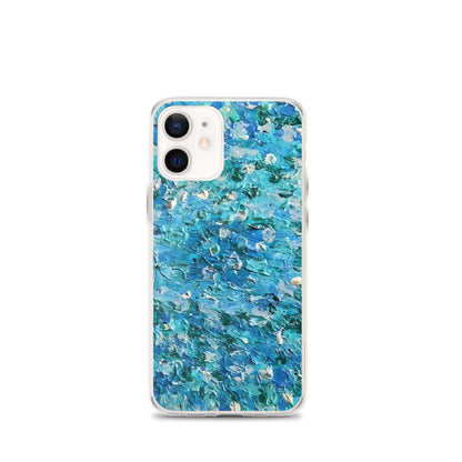 Abstract Blues Clear Case for iPhone® –  Free Delivery! Rock / Metal / Gothic / EDM / Clubwear - Alternative Apparel Only from Phase B Records.