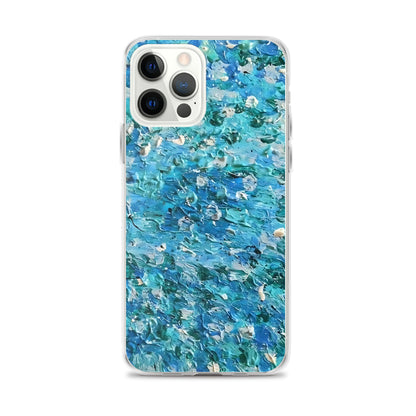 Abstract Blues Clear Case for iPhone® –  Free Delivery! Rock / Metal / Gothic / EDM / Clubwear - Alternative Apparel Only from Phase B Records.