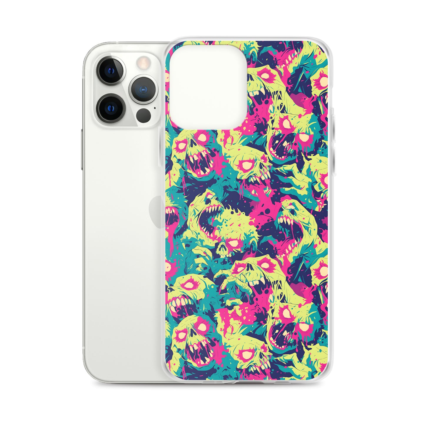 Cartoon Zombies Clear Case for iPhone®