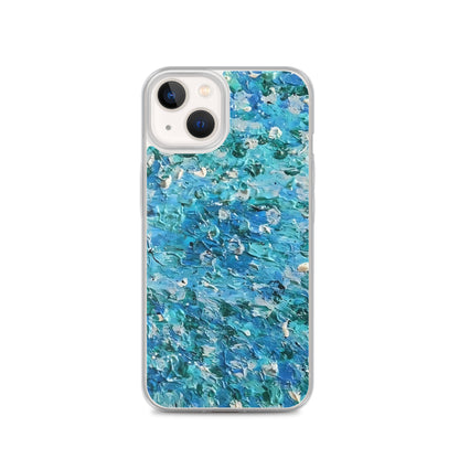 Abstract Blues Clear Case for iPhone® –  Free Delivery! Rock / Metal / Gothic / EDM / Clubwear - Alternative Apparel Only from Phase B Records.