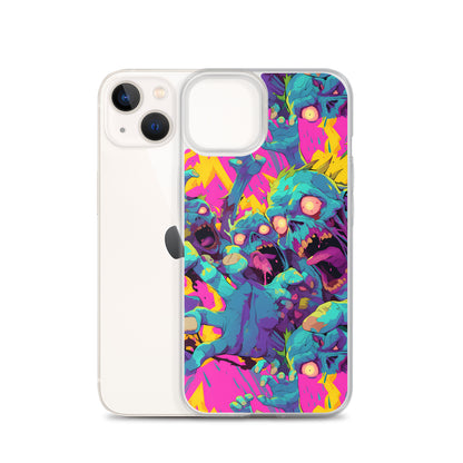 Cartoon Zombies Clear Case for iPhone®