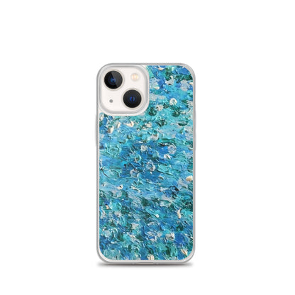 Abstract Blues Clear Case for iPhone® –  Free Delivery! Rock / Metal / Gothic / EDM / Clubwear - Alternative Apparel Only from Phase B Records.