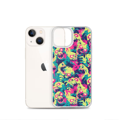 Cartoon Zombies Clear Case for iPhone®