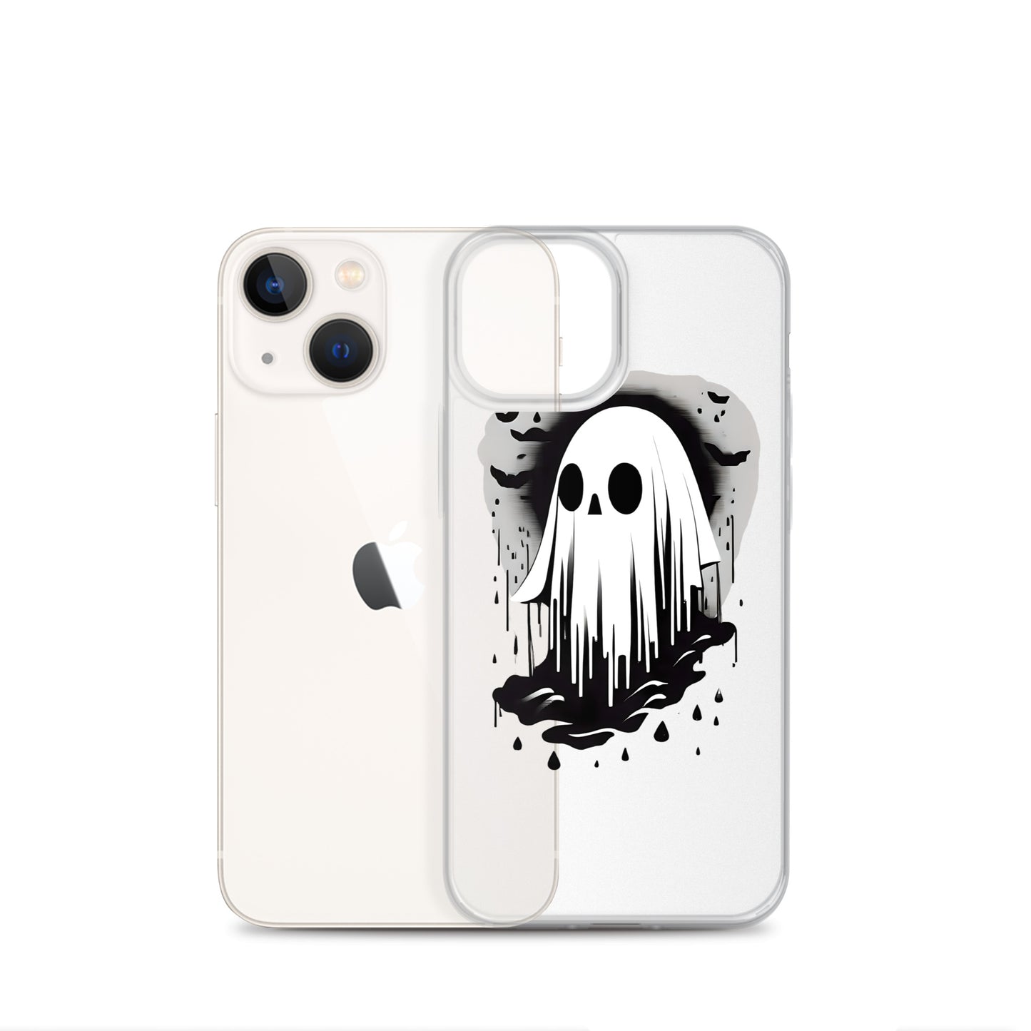 Cute Ghost Clear Case for iPhone®