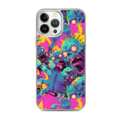 Cartoon Zombies Clear Case for iPhone®