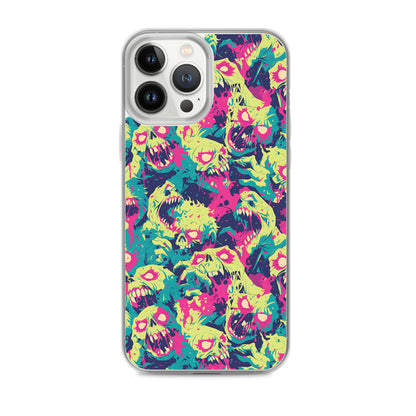 Cartoon Zombies Clear Case for iPhone®