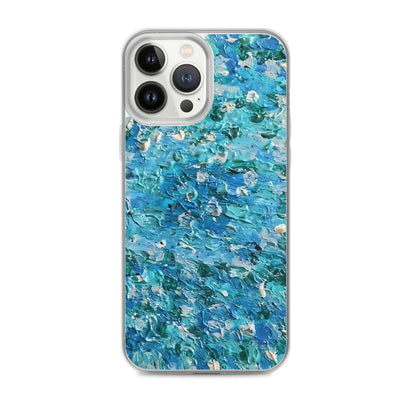 Abstract Blues Clear Case for iPhone® –  Free Delivery! Rock / Metal / Gothic / EDM / Clubwear - Alternative Apparel Only from Phase B Records.