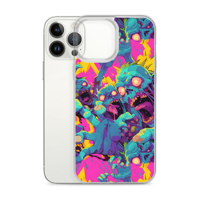 Cartoon Zombies Clear Case for iPhone®