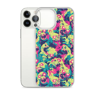 Cartoon Zombies Clear Case for iPhone®