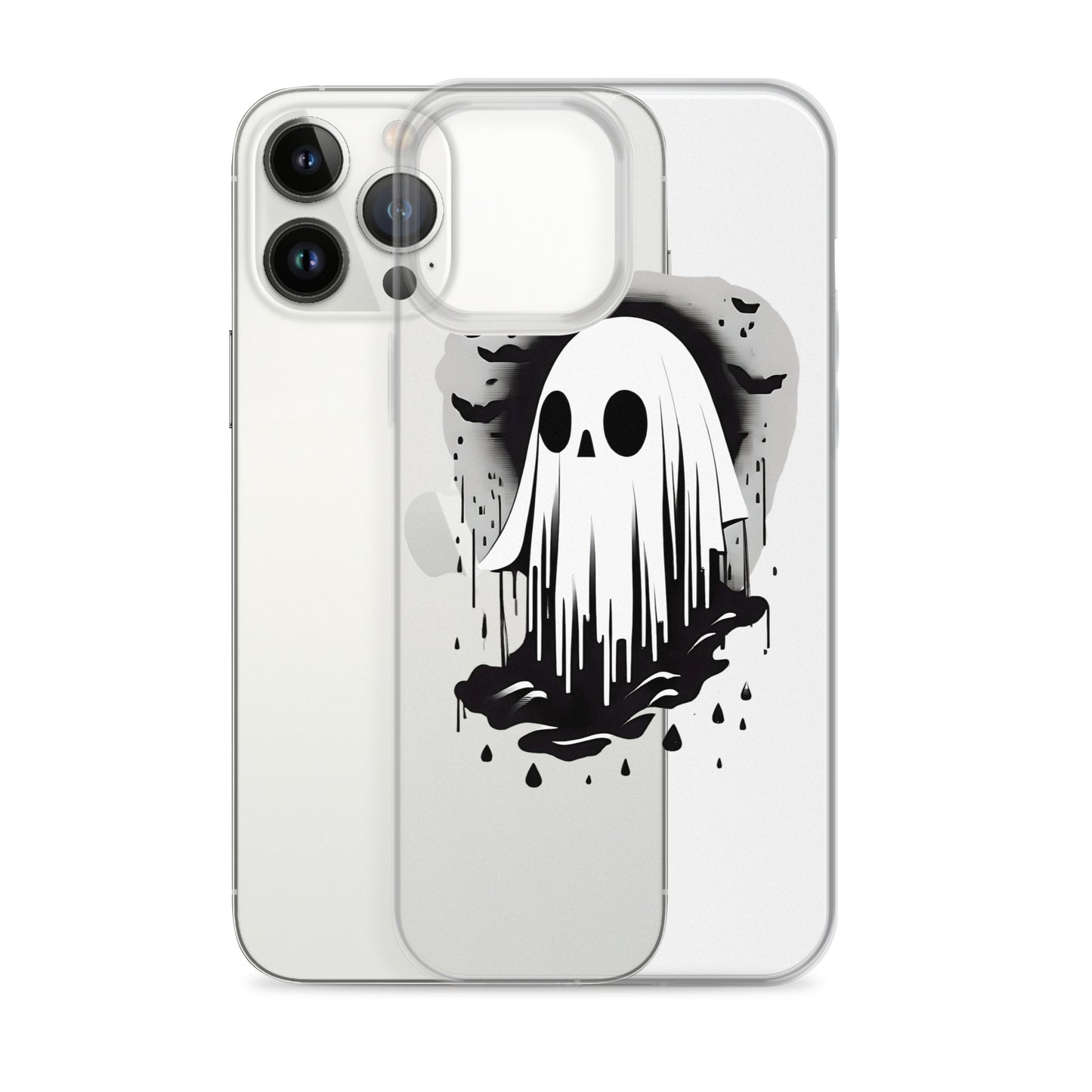 Cute Ghost Clear Case for iPhone®