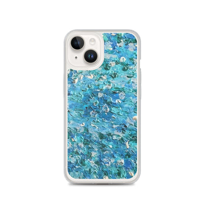 Abstract Blues Clear Case for iPhone® –  Free Delivery! Rock / Metal / Gothic / EDM / Clubwear - Alternative Apparel Only from Phase B Records.