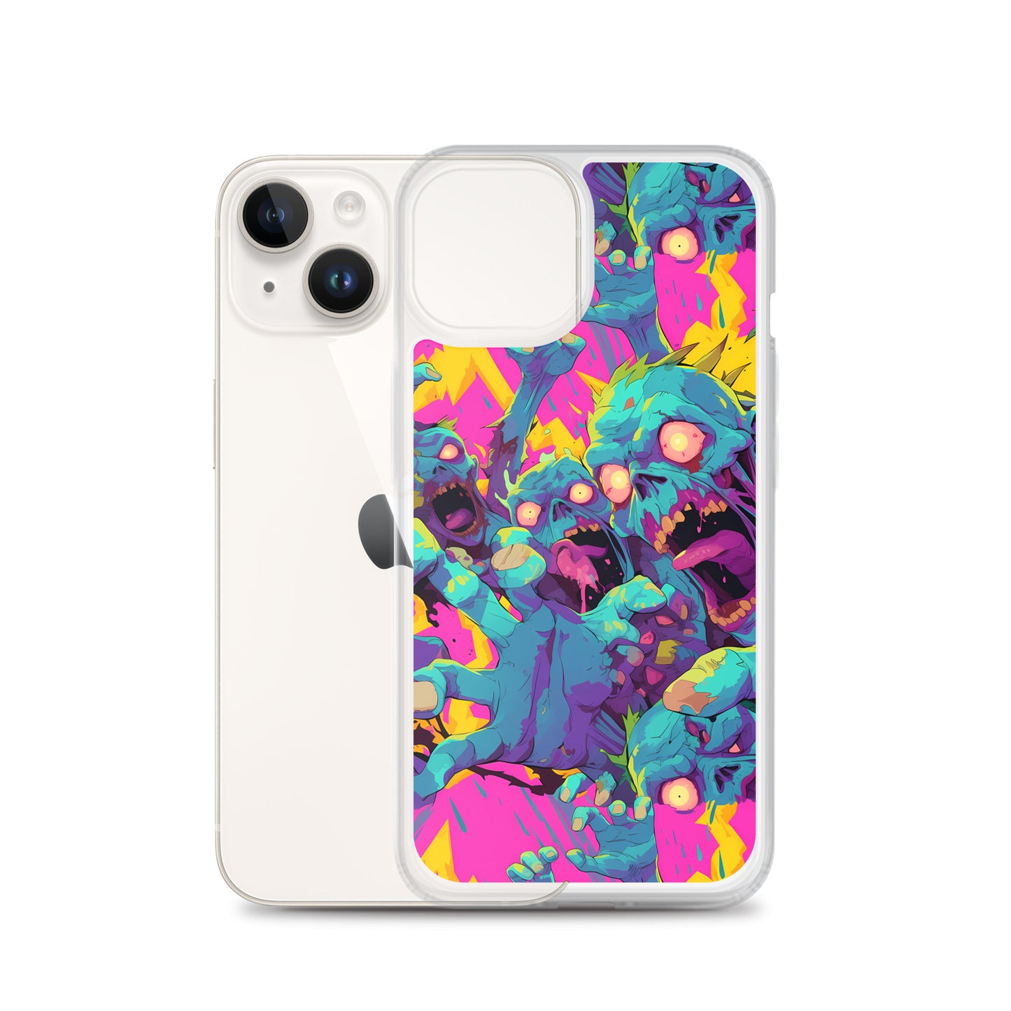 Cartoon Zombies Clear Case for iPhone®