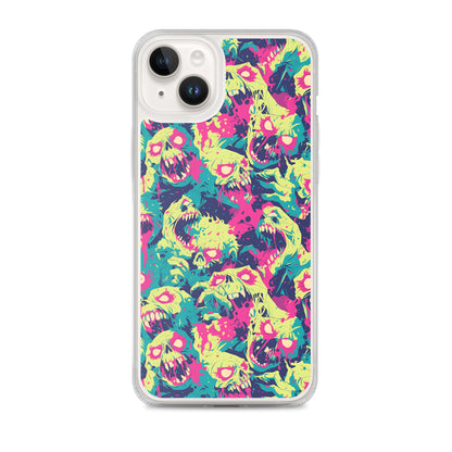 Cartoon Zombies Clear Case for iPhone®