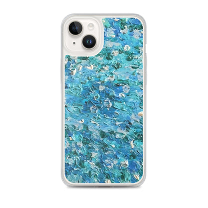 Abstract Blues Clear Case for iPhone® –  Free Delivery! Rock / Metal / Gothic / EDM / Clubwear - Alternative Apparel Only from Phase B Records.