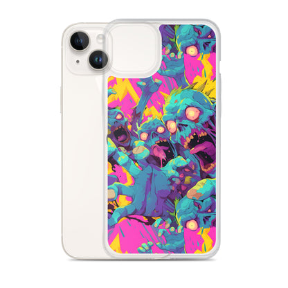 Cartoon Zombies Clear Case for iPhone®