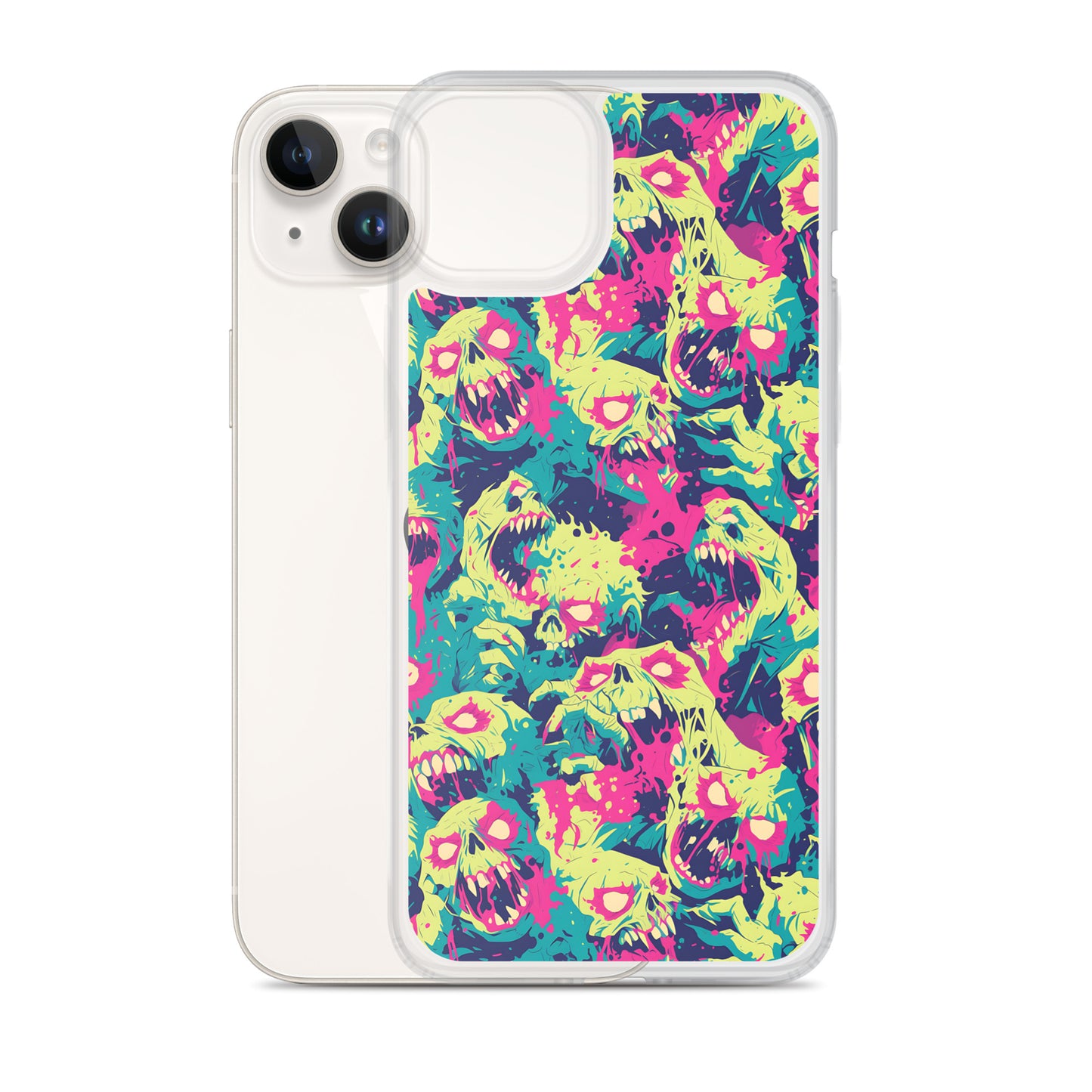 Cartoon Zombies Clear Case for iPhone®