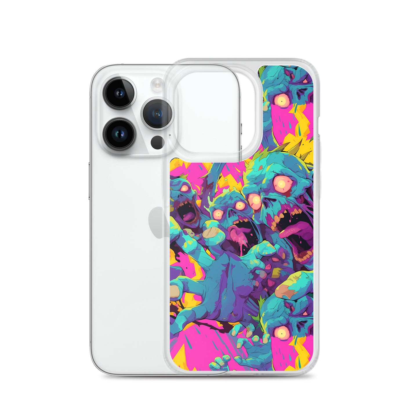 Cartoon Zombies Clear Case for iPhone®