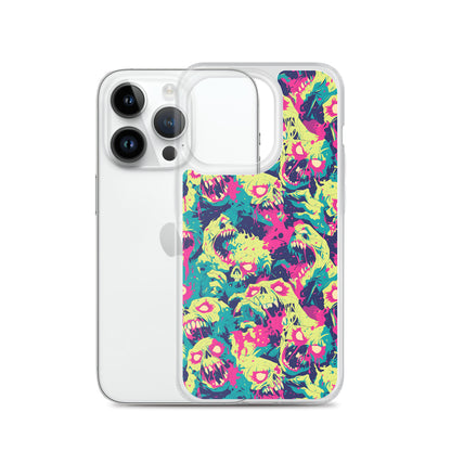 Cartoon Zombies Clear Case for iPhone®