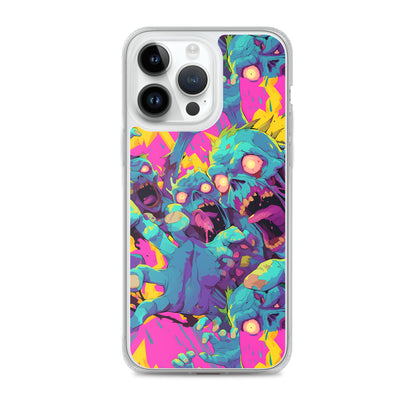 Cartoon Zombies Clear Case for iPhone®