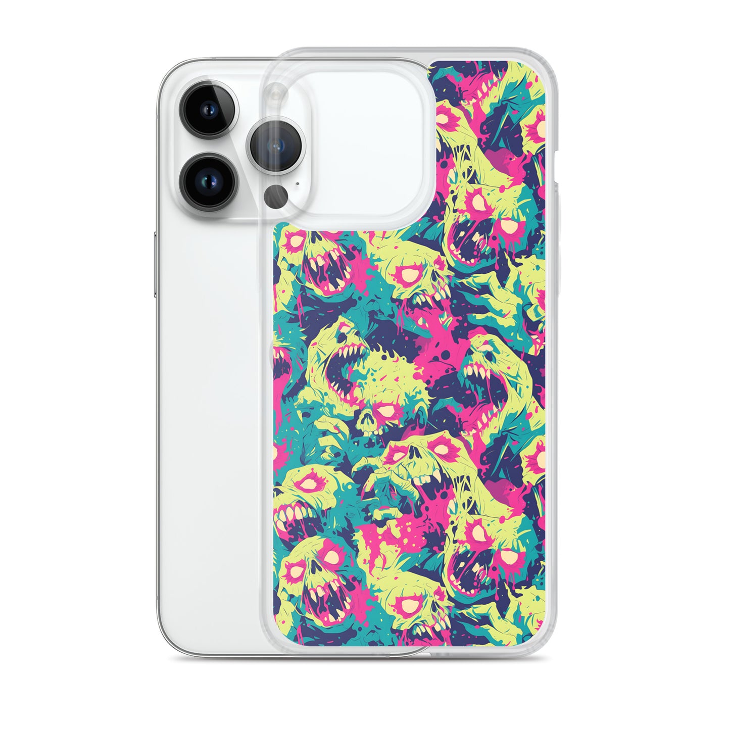 Cartoon Zombies Clear Case for iPhone®