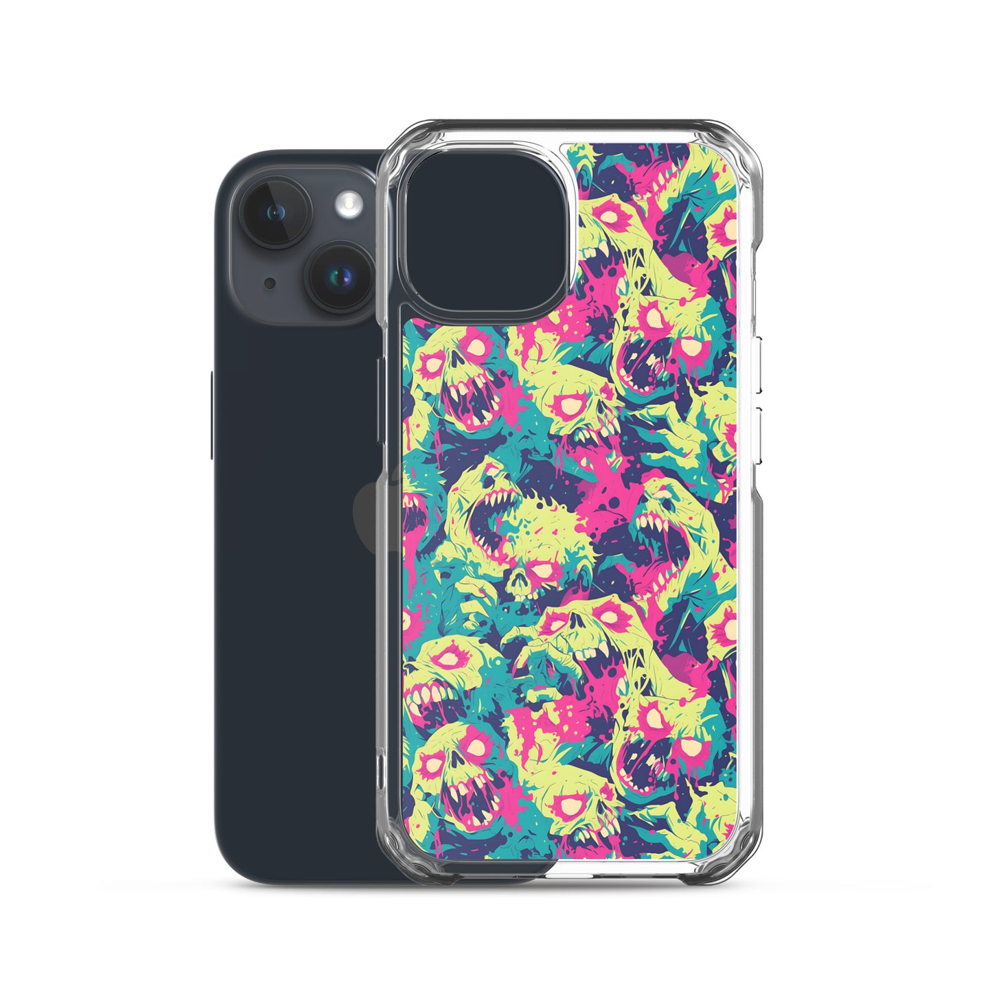 Cartoon Zombies Clear Case for iPhone®